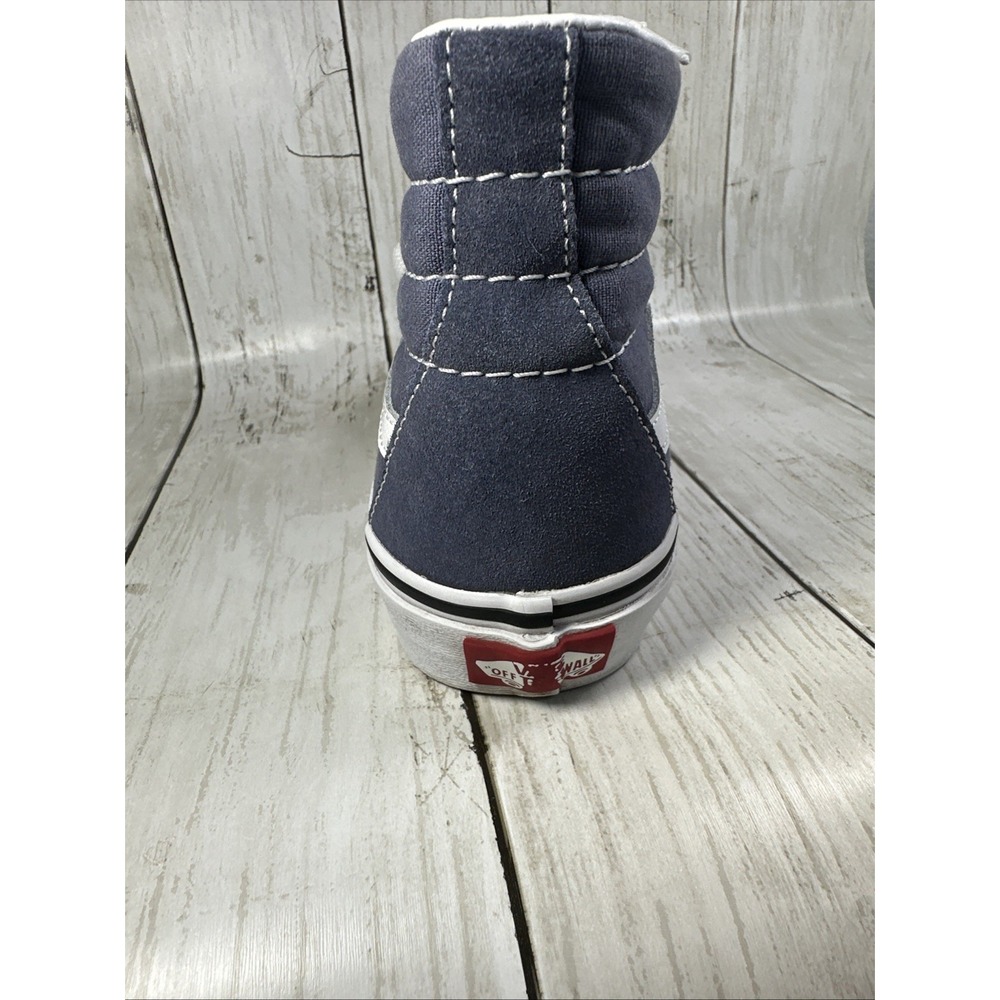 Vans‎ SK8 Hi High Top Skate Shoes  Blue Gray Suede Sneakers Womens 3.5 men's 5 - Picture 12 of 15